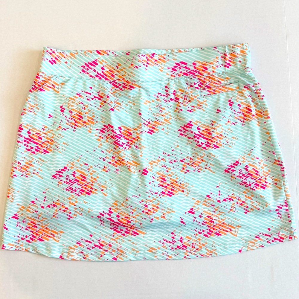 Pebble Beach Activewear Golf Tennis Pickleball Skort Pink Teal Orange L